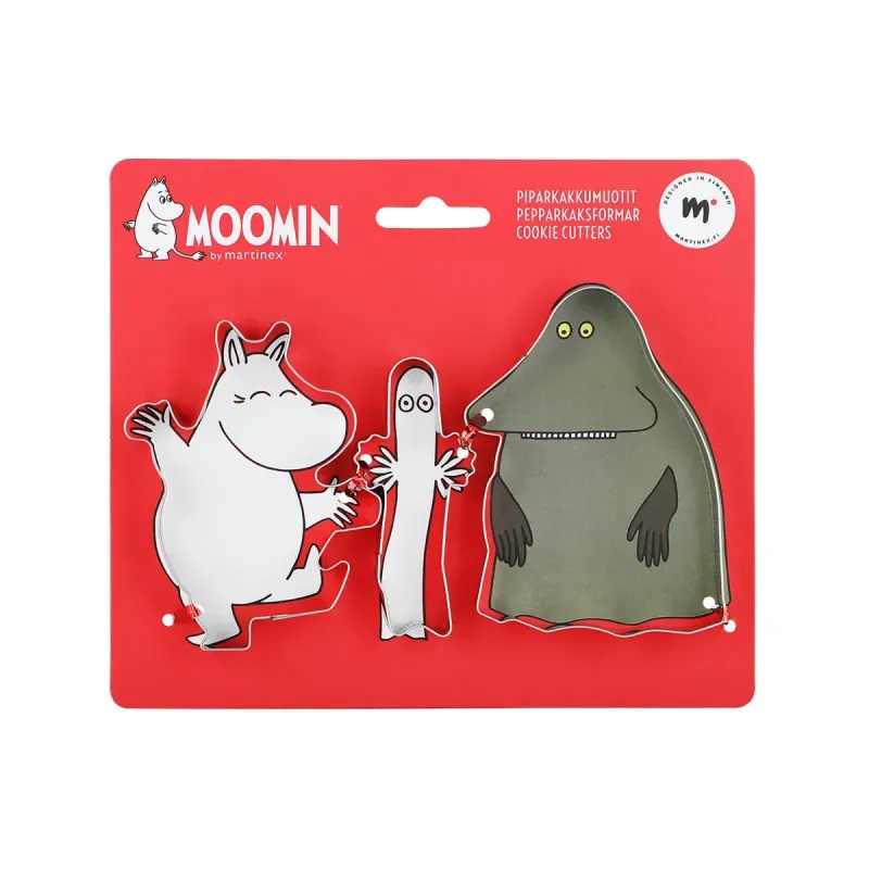 Moomintroll Friends emporte-pièces inox lot de 3