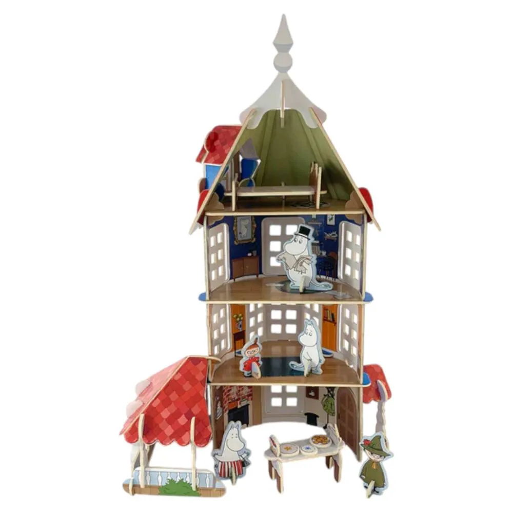 Moomintroll Moominhouse playset 3D maison 56 pièces éco
