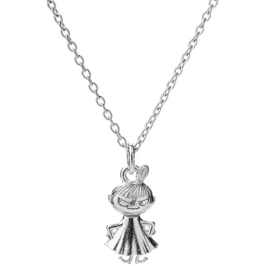 Moomintroll Little My collier argent 18x10 mm