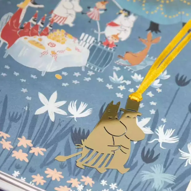 Moomintroll marque-page Moominmamma danse doré métal