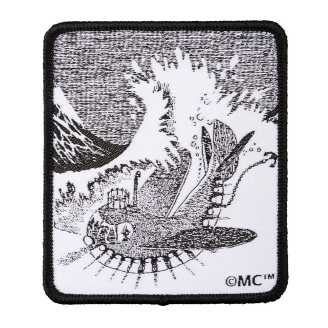 Moomintroll Oshun Oxtra patch thermocollant noir 70x83 mm
