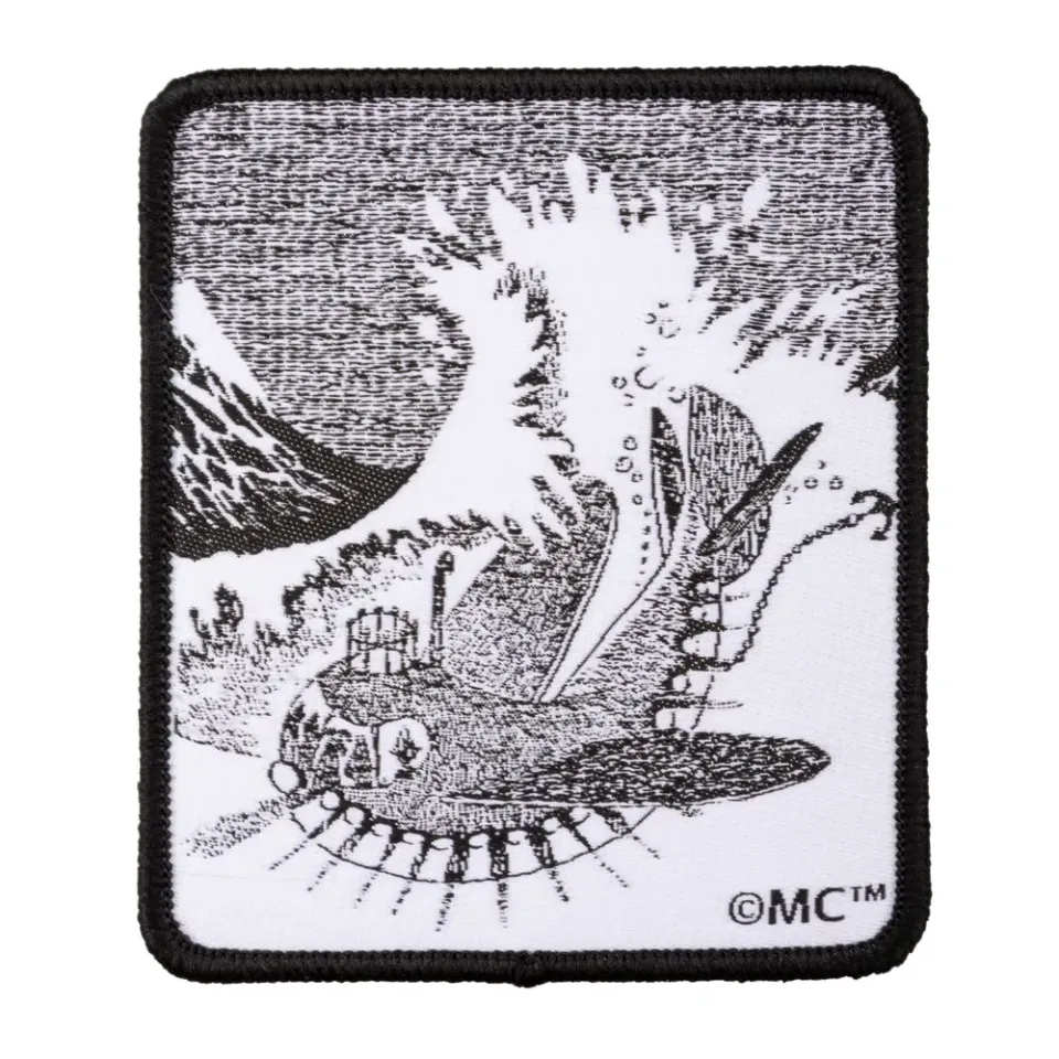 Moomintroll Oshun Oxtra patch thermocollant noir 70x83 mm