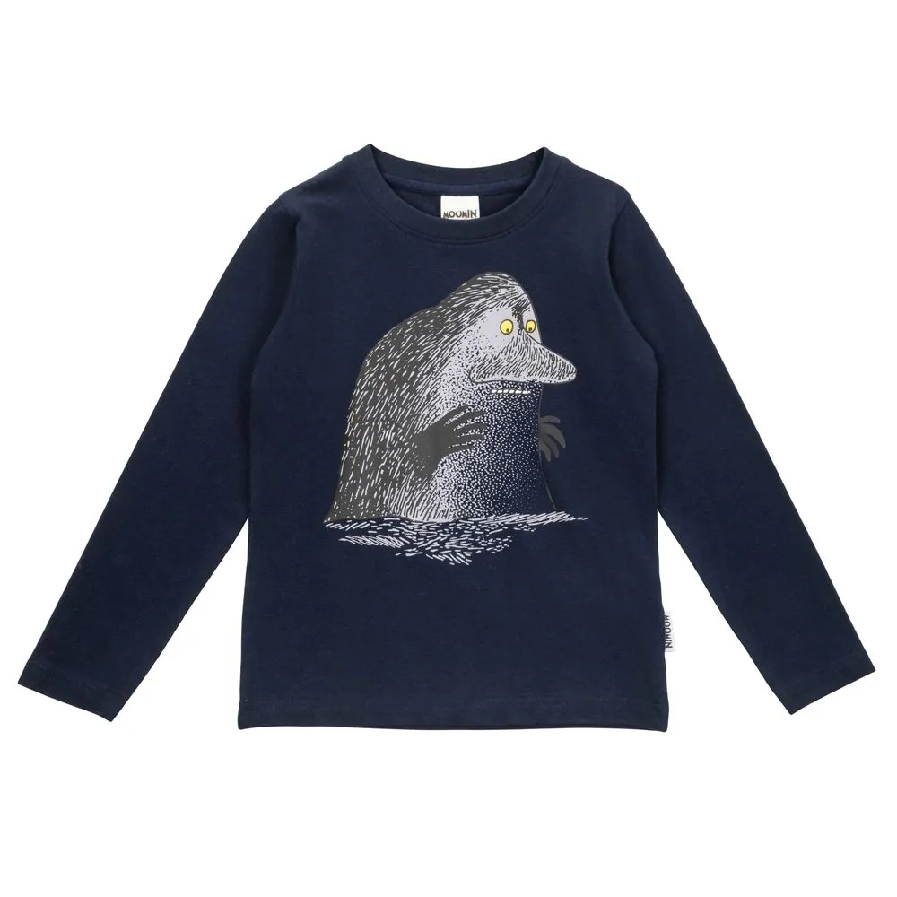 Moomintroll Adventure Chemise enfant bleu foncé coton bio