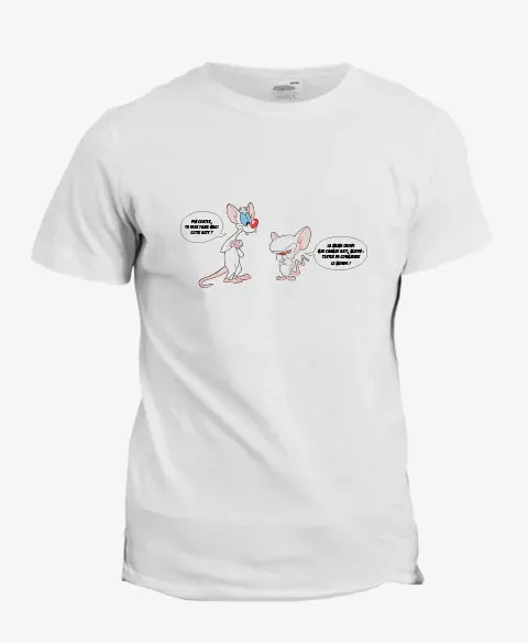 Pixgoodies Minus et Cortex le mal en marche t-shirt