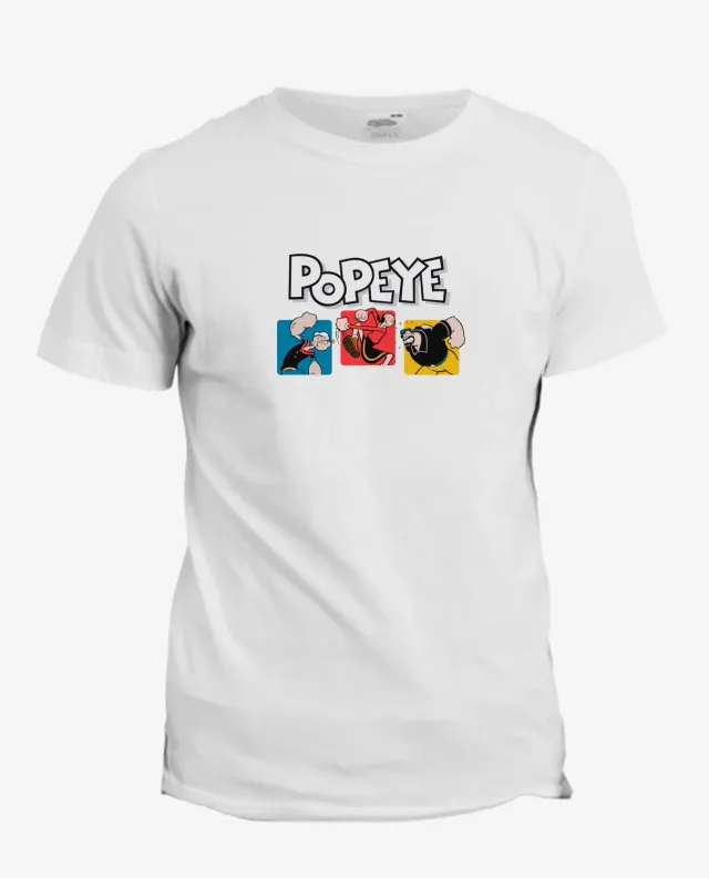 Pixgoodies Popeye Olive et Brutus t-shirt coton