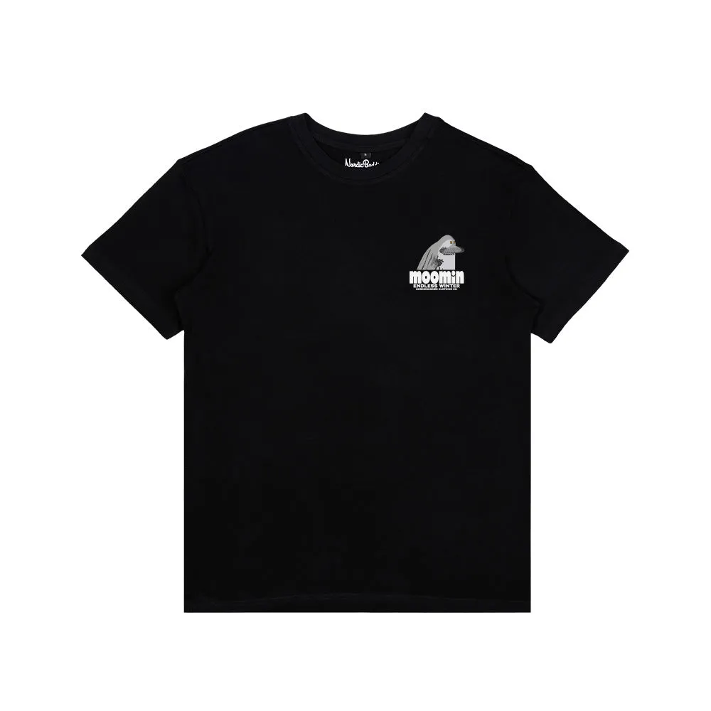 Moomintroll The Groke t-shirt noir en coton oversize
