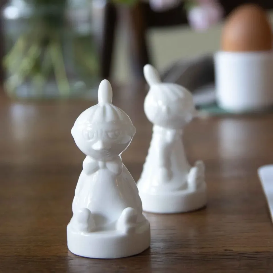 Moomintroll Little My salières céramique blanc lot 2