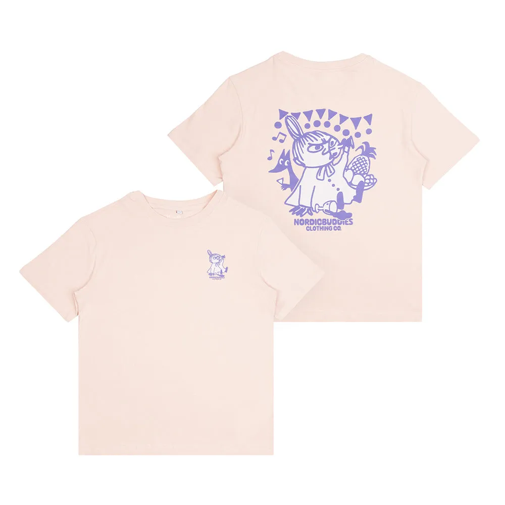 Moomin Little My's Party T-shirt Pink t-shirt rose