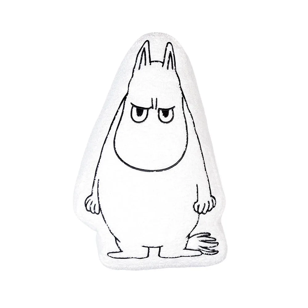 Moomintroll Angry coussin blanc 34x50 cm