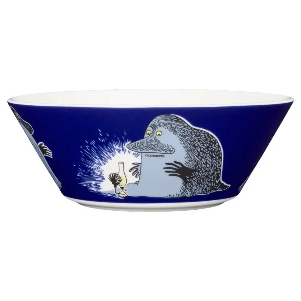 Moomintroll Groke bol bleu 15 cm vitroporcelaine