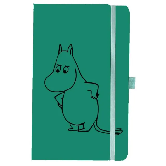 Moomintroll Notebook carnet A5 vert 192 pages simili cuir