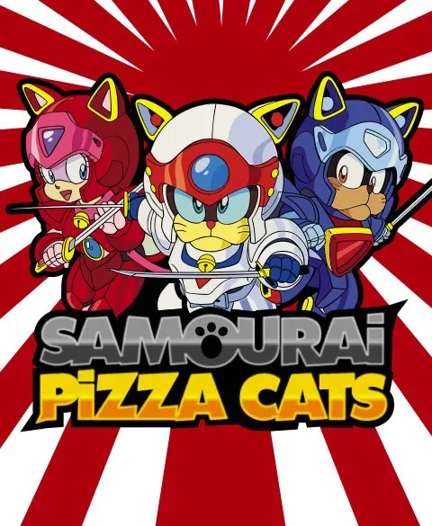 Pixgoodies Samouraï Pizza Cats mug céramique anime 90s