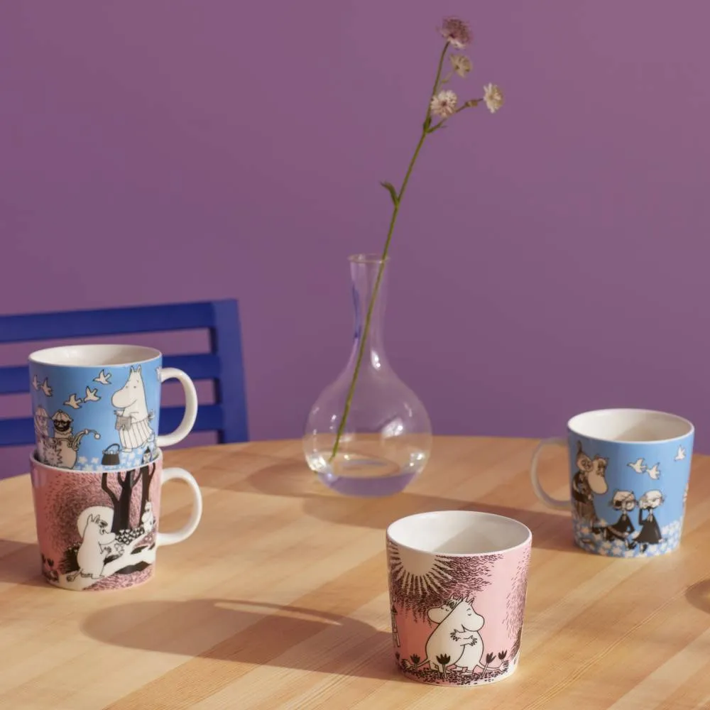 Moomintroll Love Moomin mug rose 400 ml en céramique