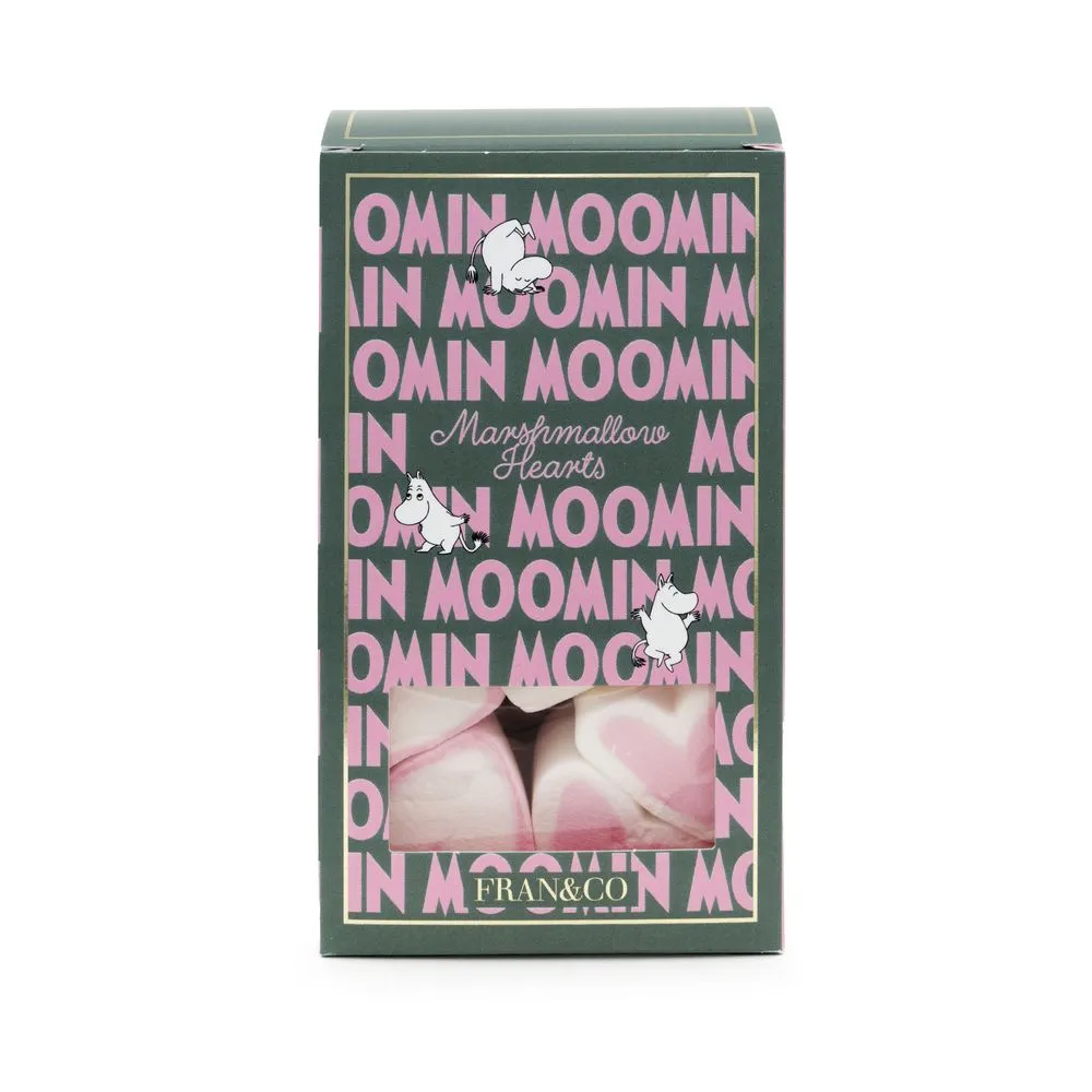 Moomintroll Marshmallow cœurs guimauve vanille 55g