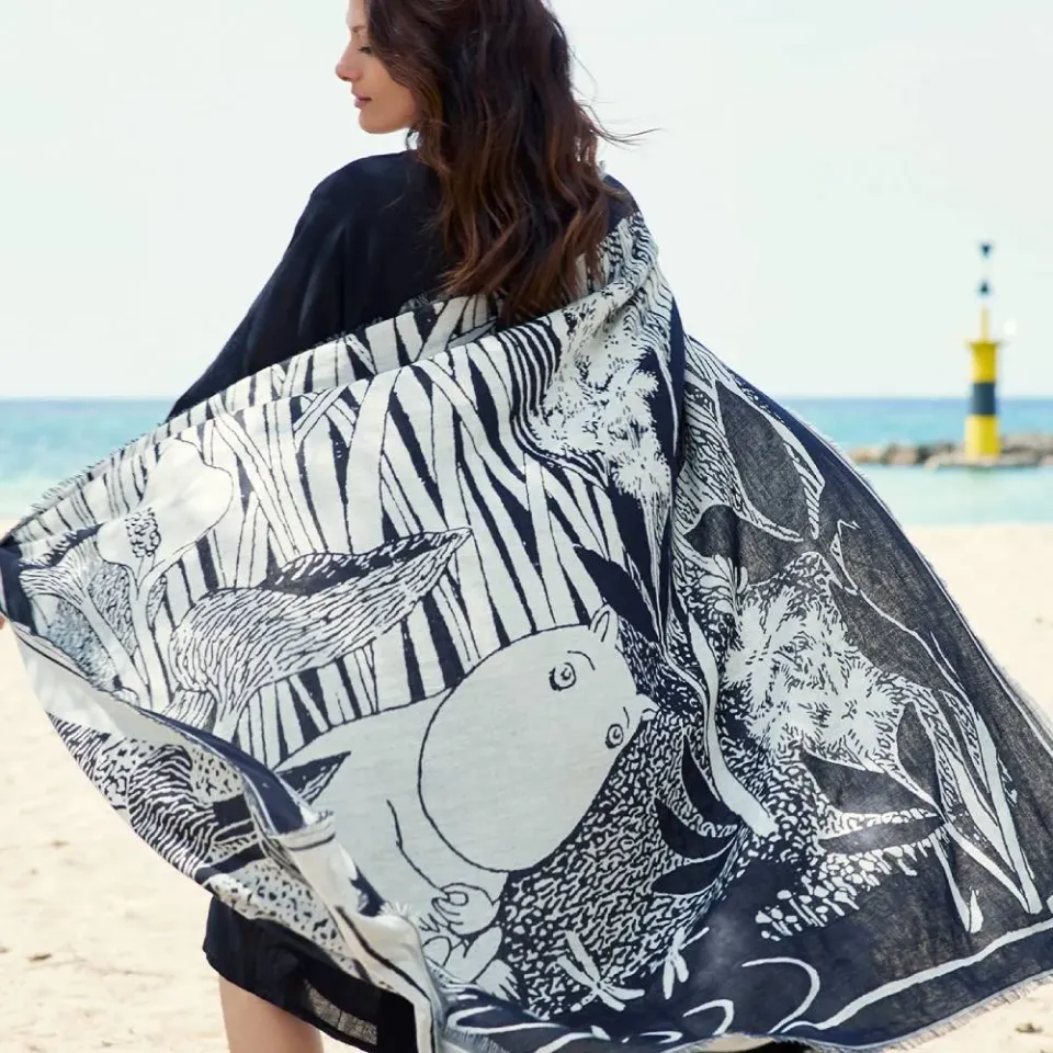 Moomintroll Midsummer Madness foulard coton 120x120