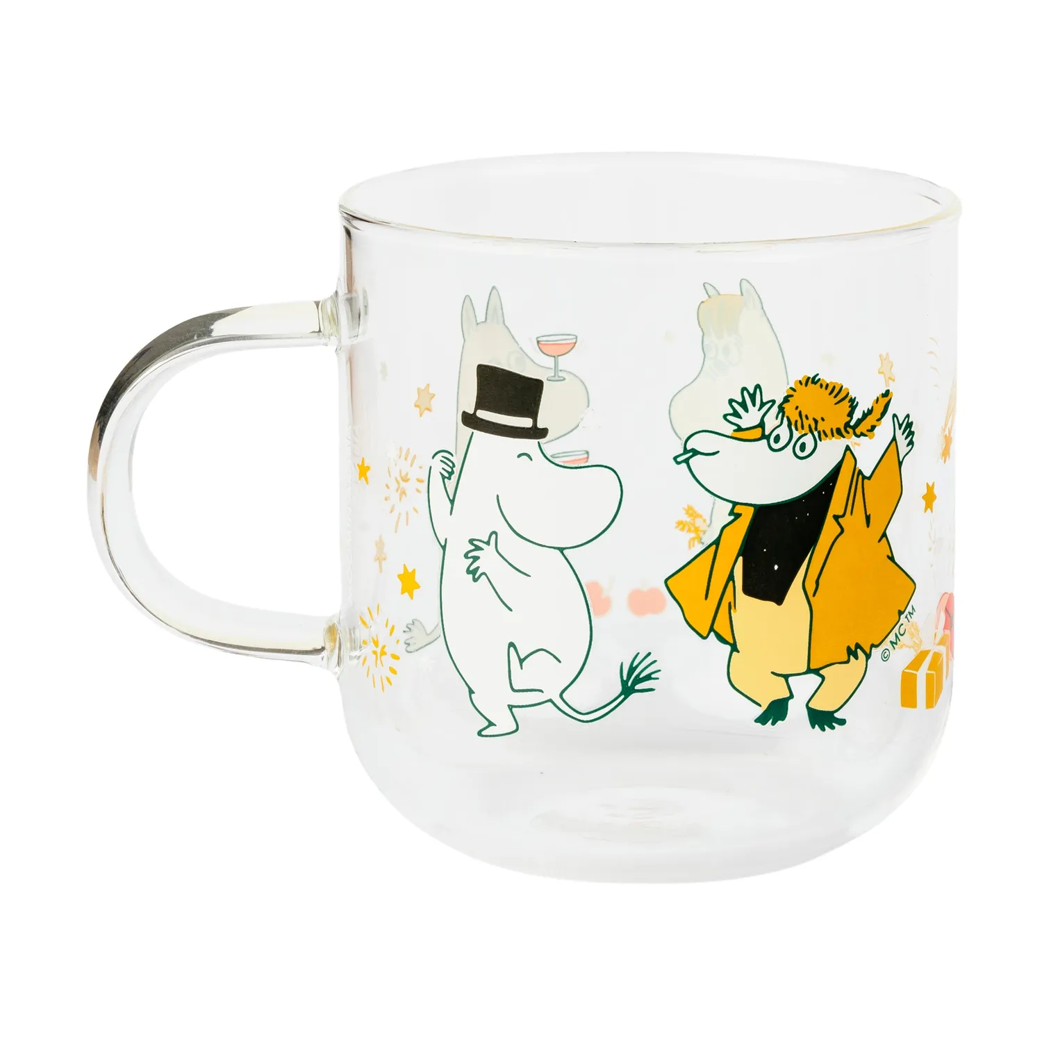Moomintroll Gift of Love mugs en verre 30 cl lot de 2