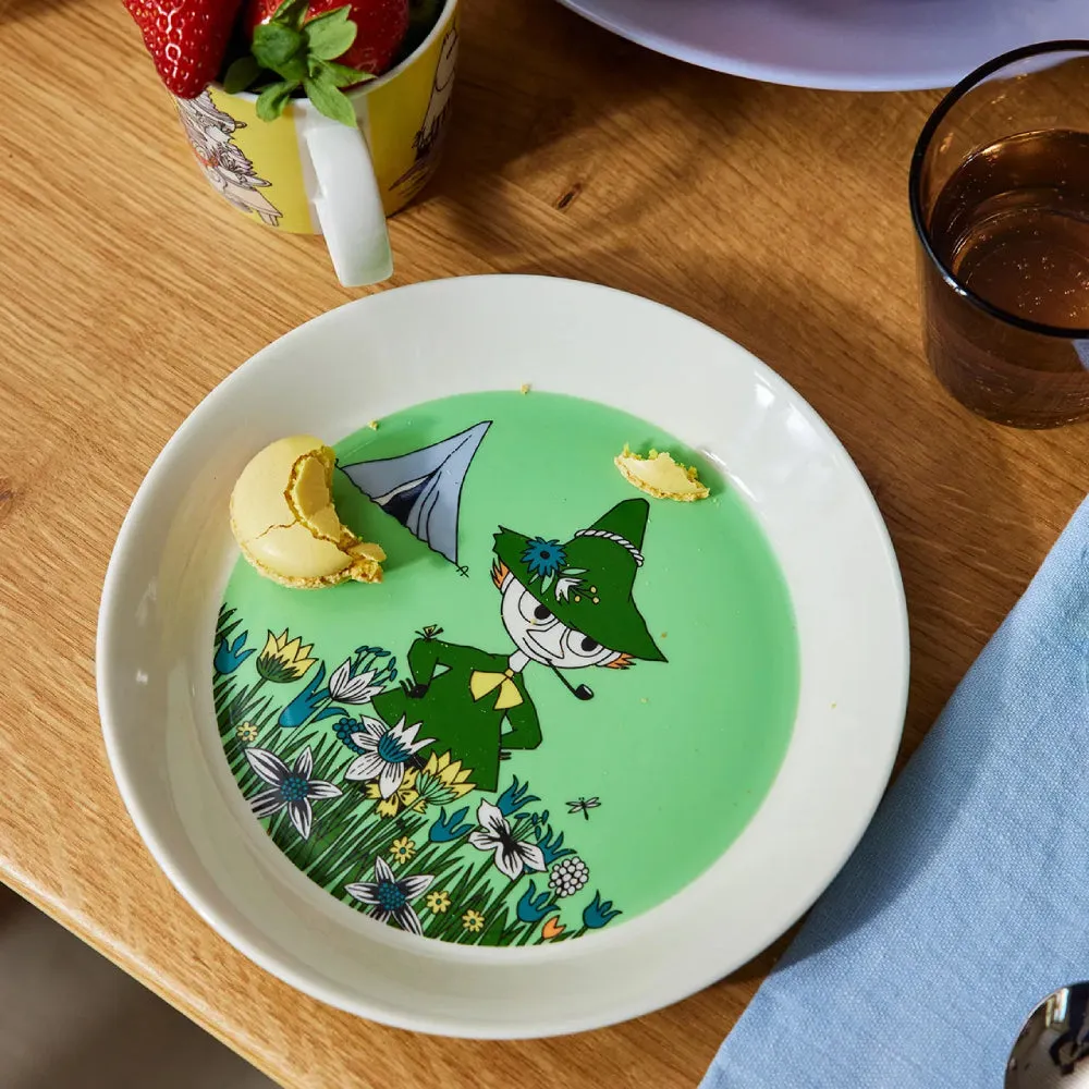 Moomintroll Snufkin assiette verte 19 cm