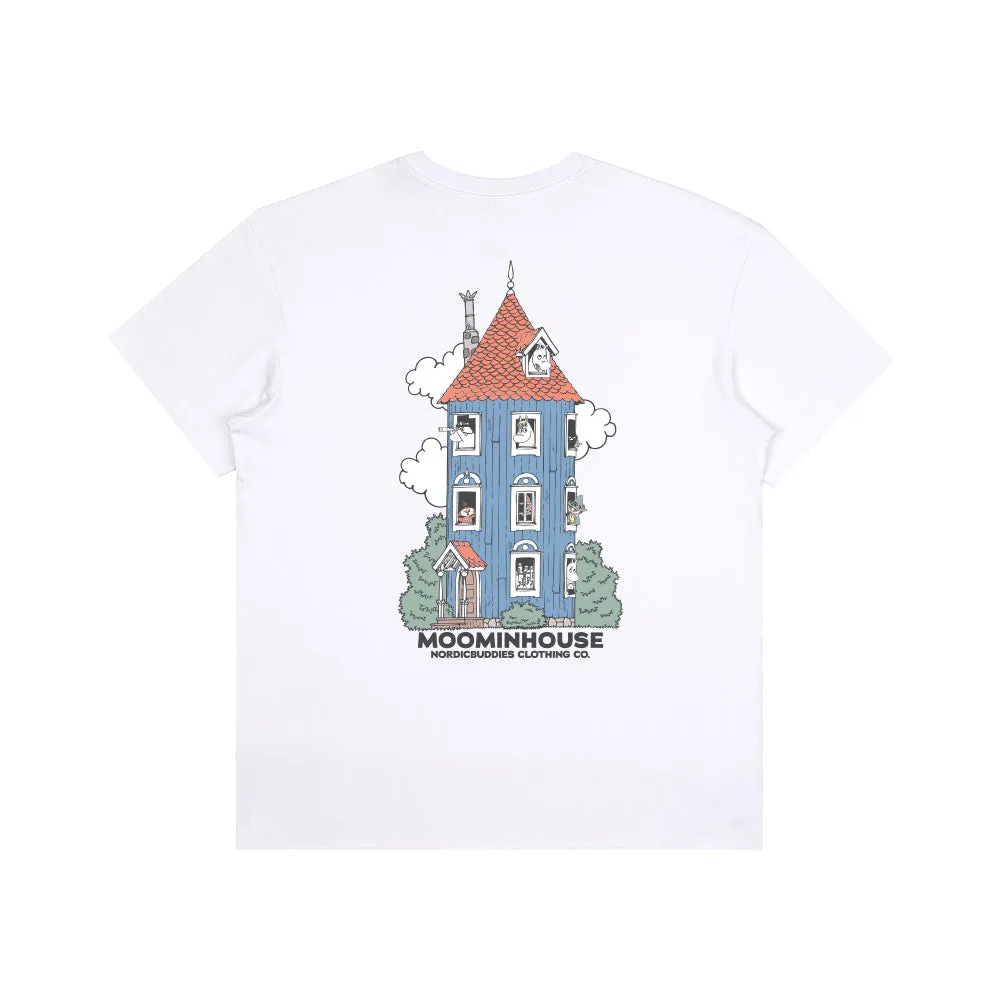 Moomintroll Moominhouse t-shirt blanc coton