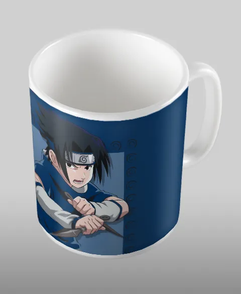 Pixgoodies Naruto Sasuke Uchiwa mug céramique 325 ml