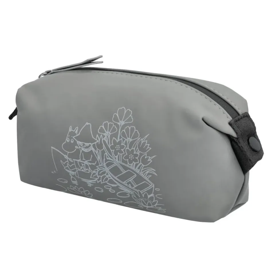 Moomintroll Fishing trousse réfléchissante grise 19,5 cm