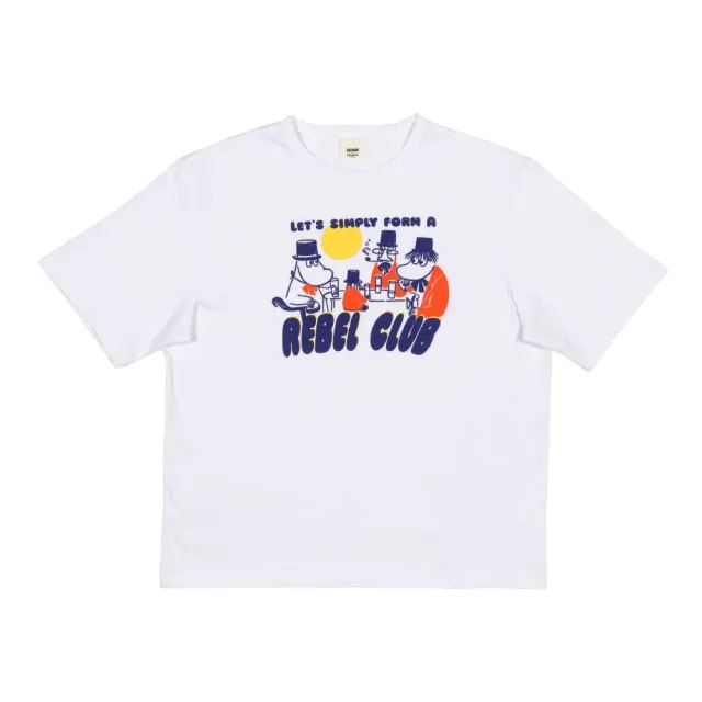 Moomintroll Rebel Club T-shirt blanc coton GOTS