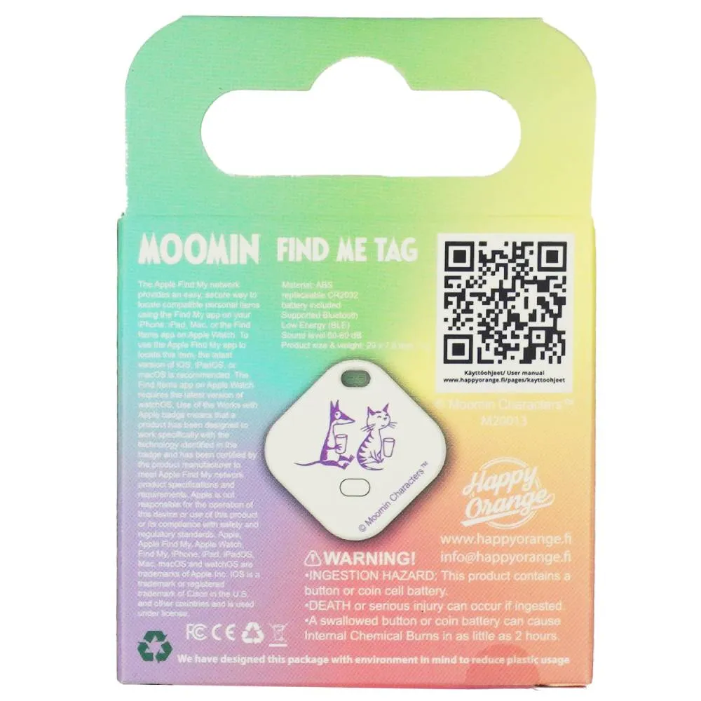 Moomintroll Stinky Find Me Tag traceur Apple Find My