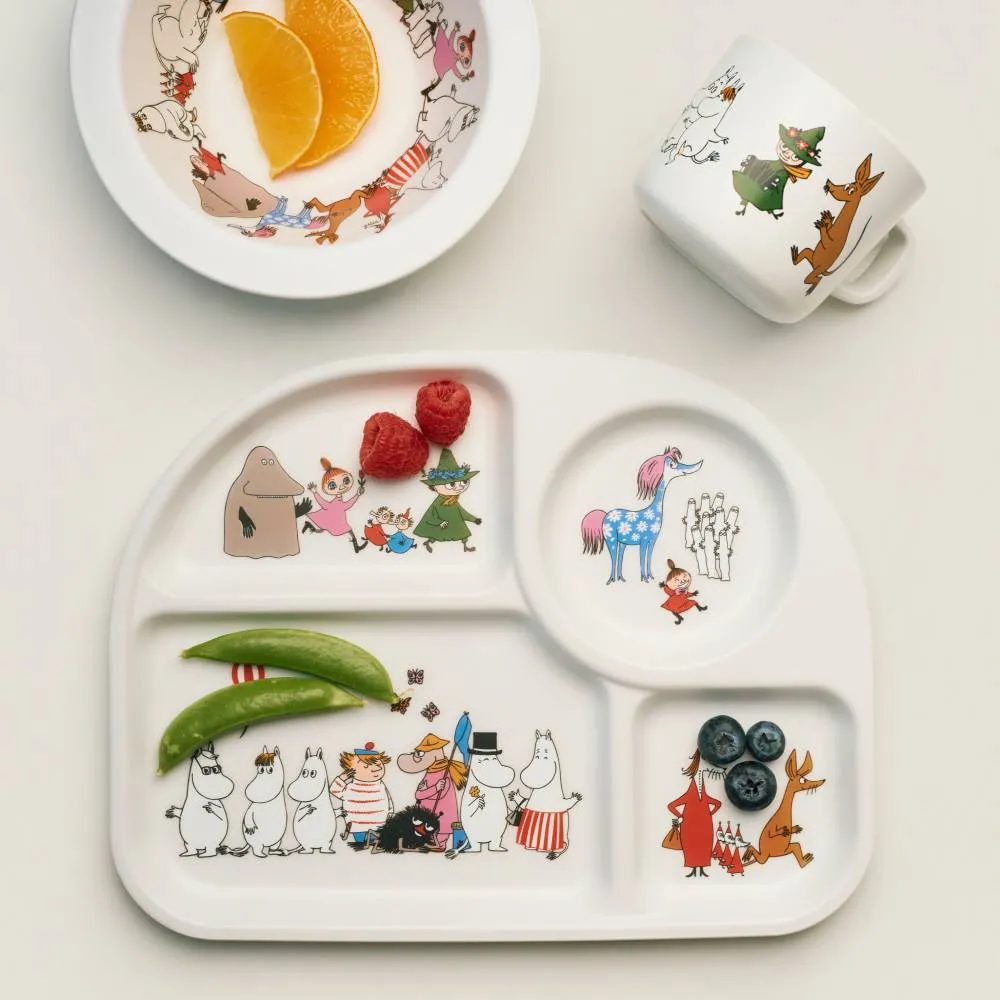Moomintroll Moomin Characters assiette compartimentée blanche