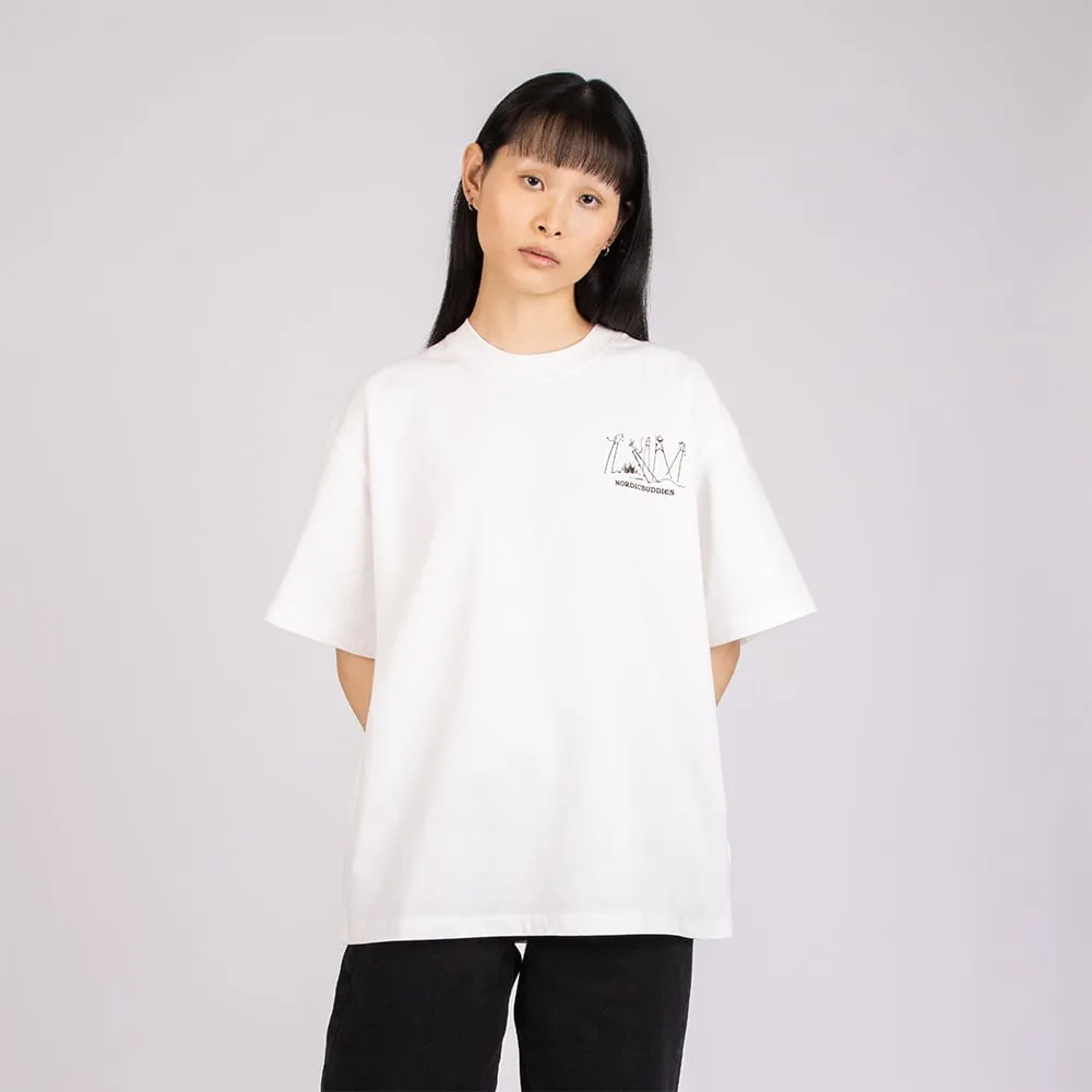Moomintroll Comet Stilts t-shirt blanc coton bio