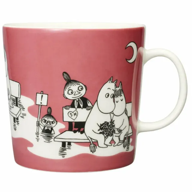 Moomintroll Rose mug 0,4 L vitroporcelaine
