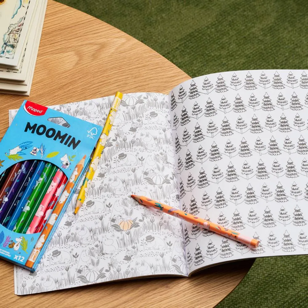 Moomintroll crayons de couleur x12 enfant