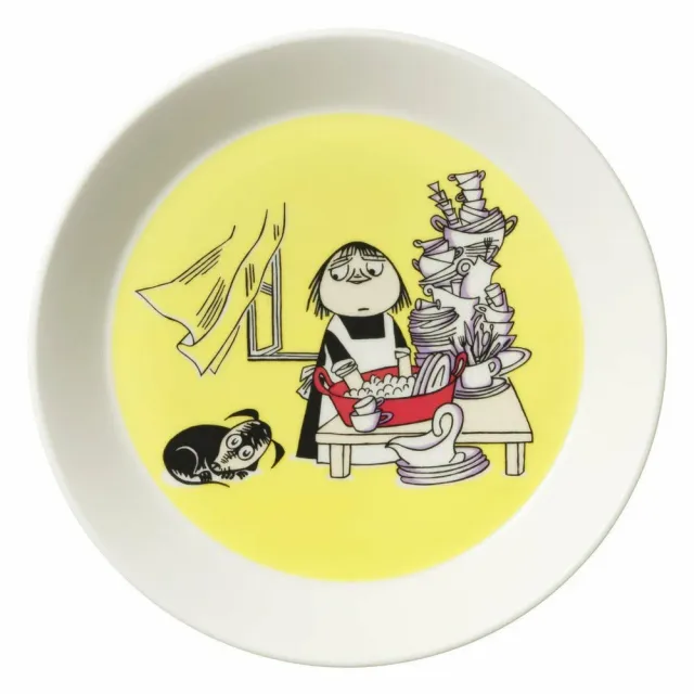 Moomintroll Misabel Assiette 19 cm Jaune Vitroporcelaine