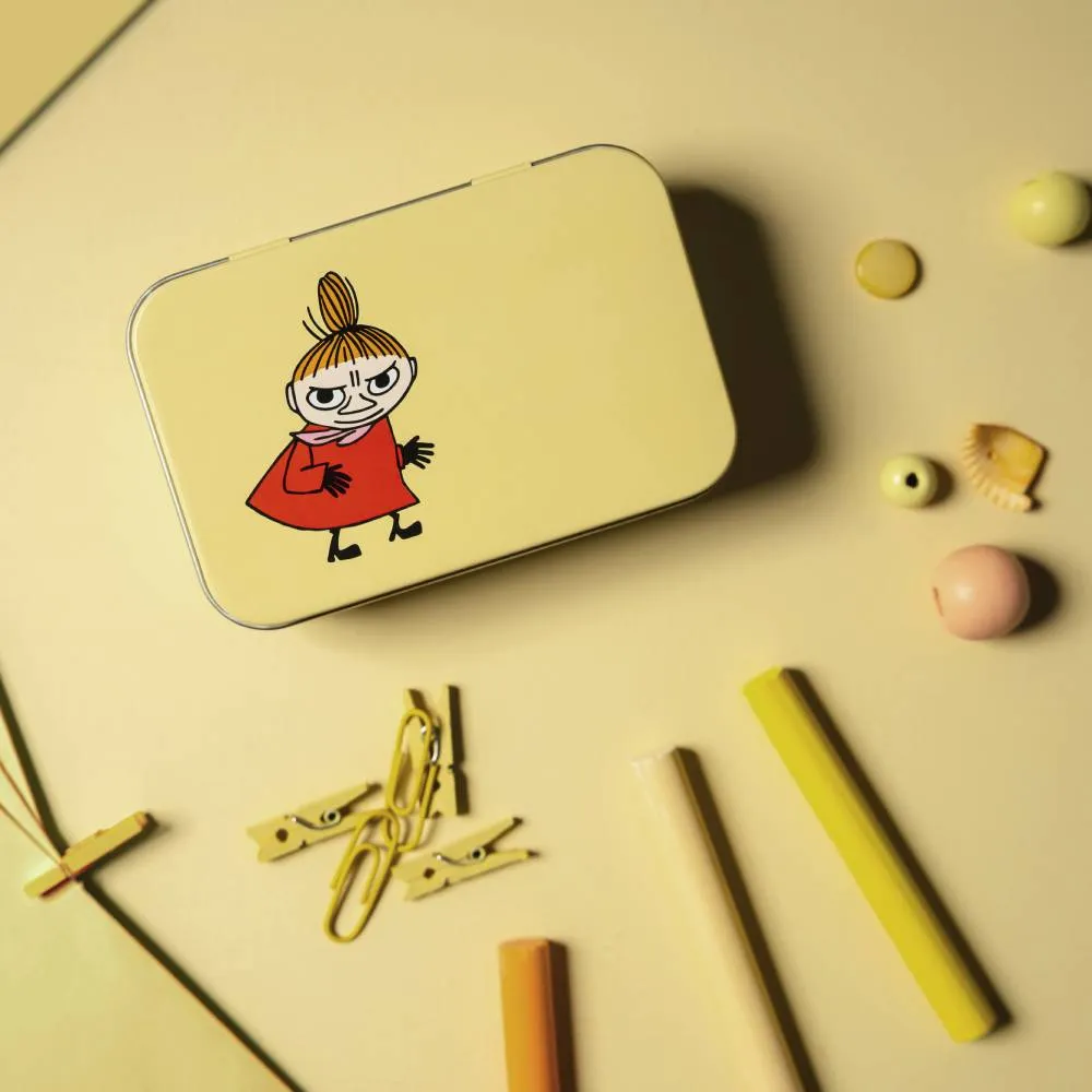 Moomintroll Retro Boîte Little My Jaune 10x6,5 cm