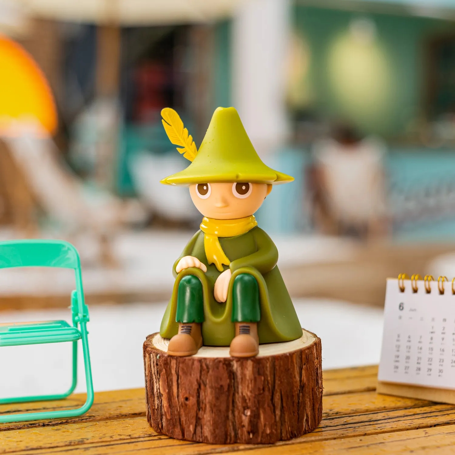 Moomintroll Snufkin veilleuse enfant 13 cm tactile
