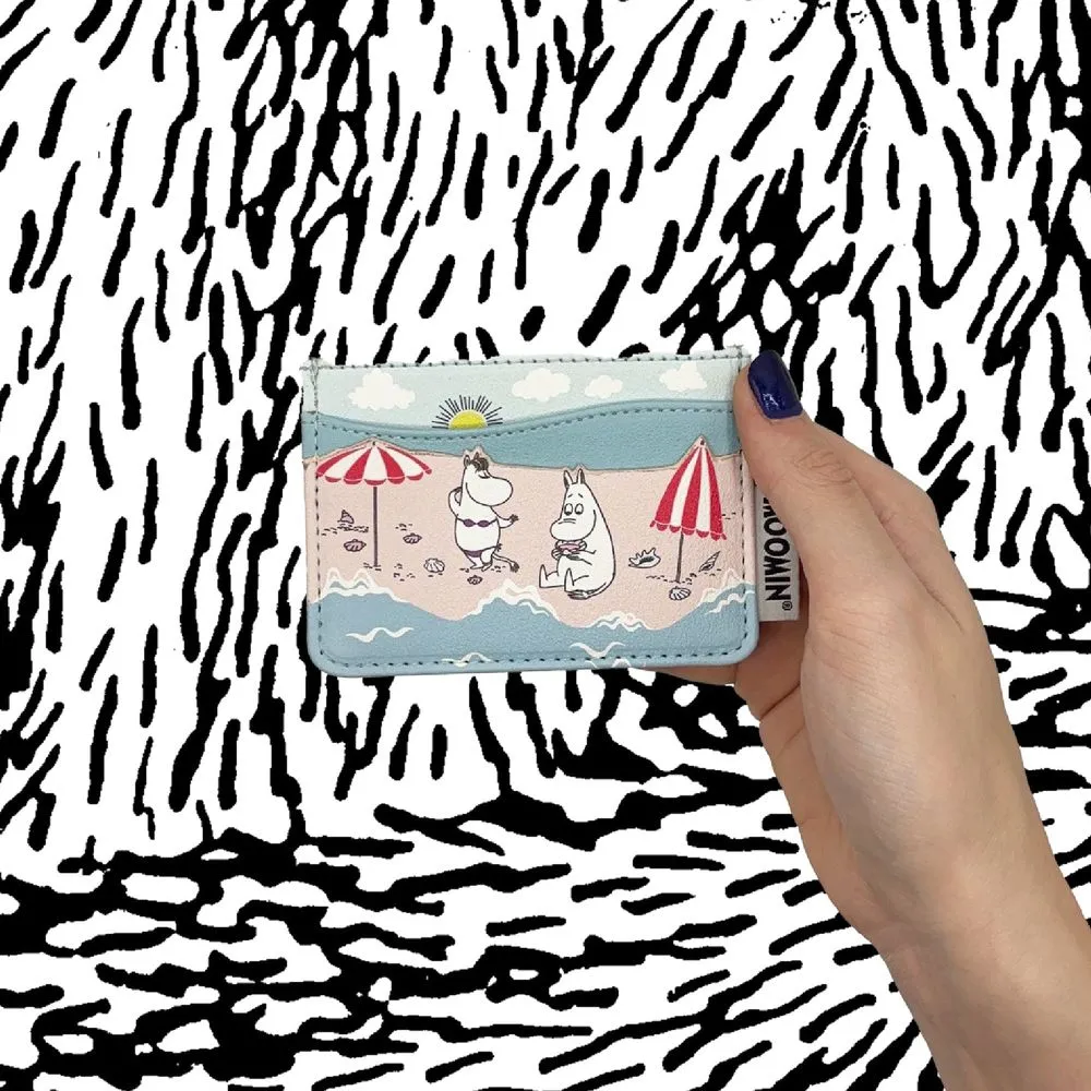 Moomintroll Beach porte-cartes Moomin plage 7x10 cm