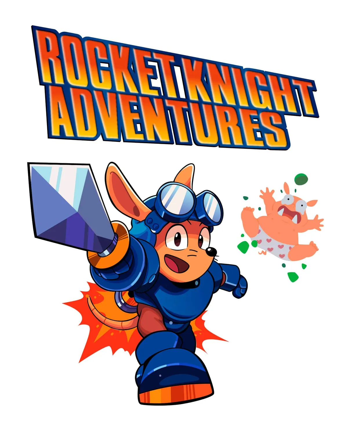 Pixgoodies Rocket Knight le légendaire Sparkster mug 325 ml