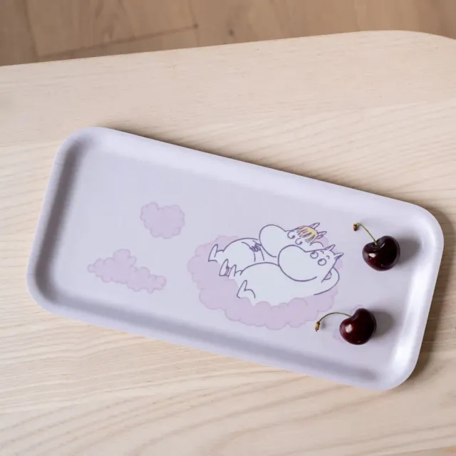 Moomintroll Clouds Plateau Rose 27x13 cm Bouleau