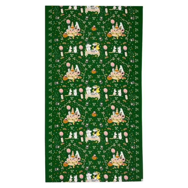 Moomintroll Gift of Love nappe 250x140 cm verte coton
