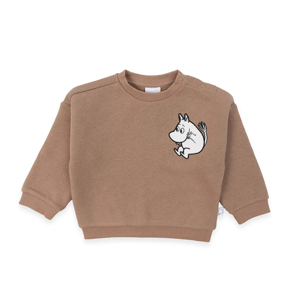 Moomintroll Kids ensemble sweat bebe marron coton