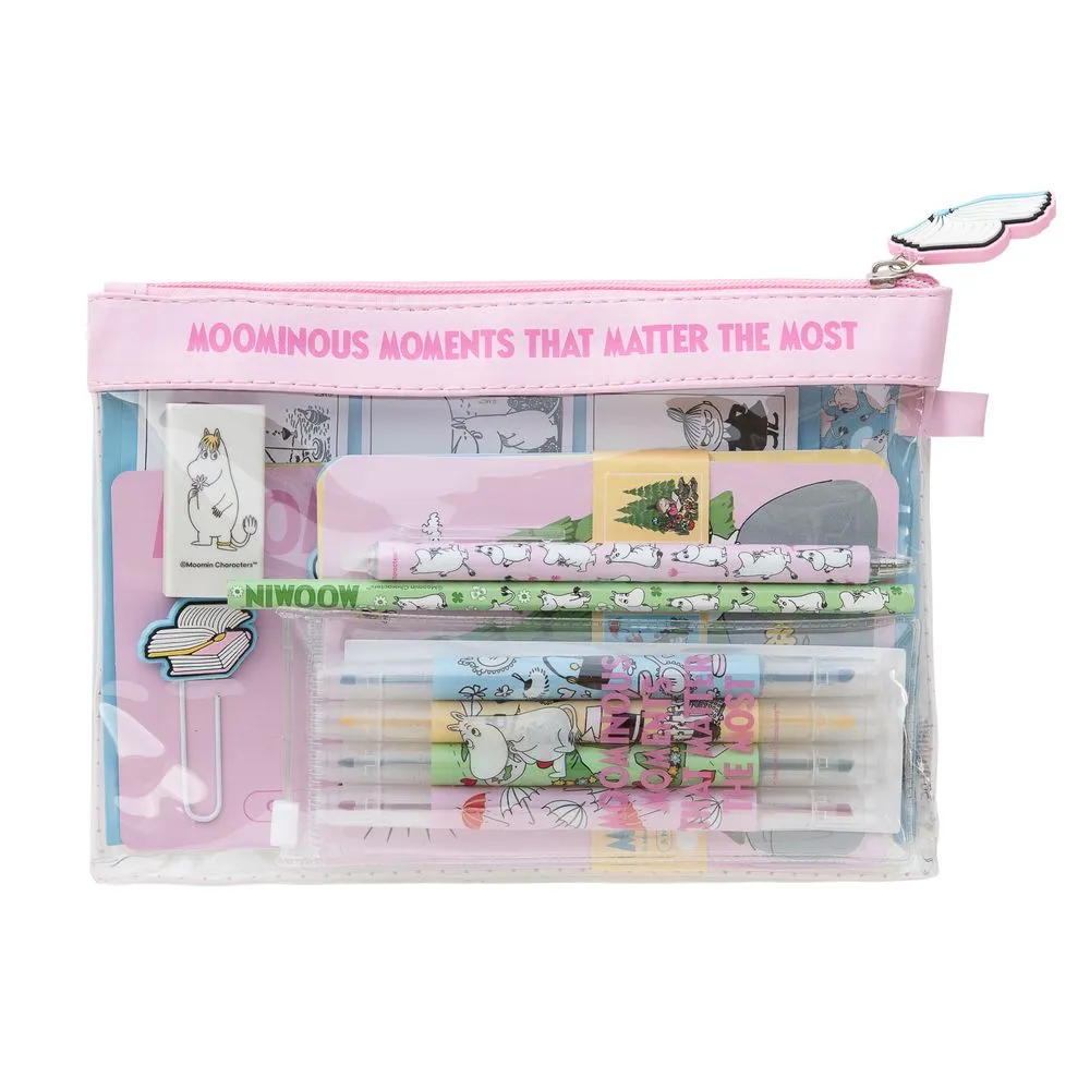 Moomintroll set papeterie 13 pièces trousse PVC