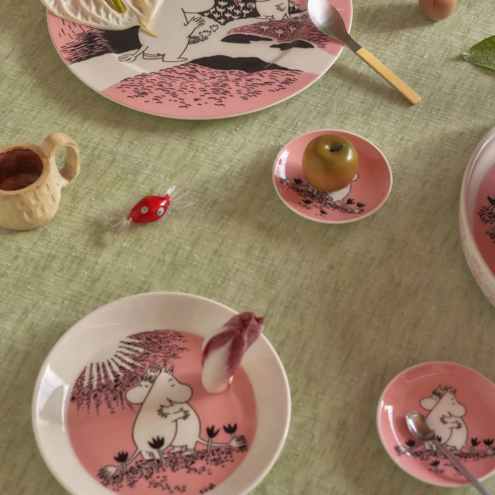 Moomintroll Love 30 soucoupe 15 cm rose