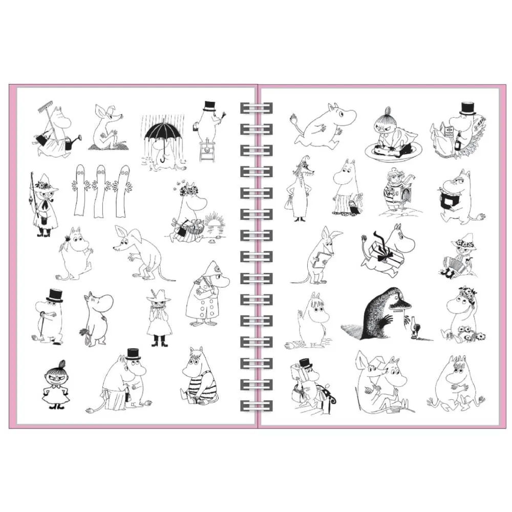Moomintroll Love Diary agenda 2027 rose A6