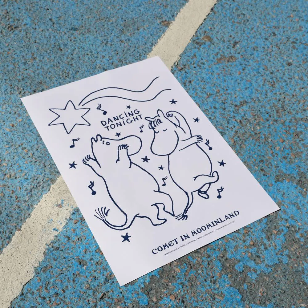 Moomintroll Comet Dance affiche blanche 200 g