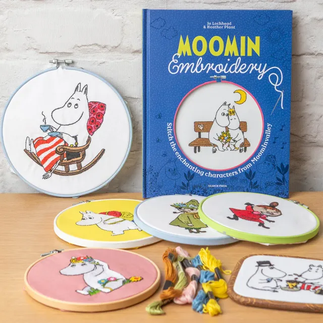 Moomintroll Livre Broderie Anglais 10 Projets