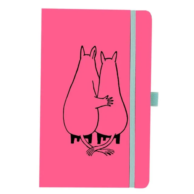 Moomintroll Hug carnet A5 rose simili cuir 192 pages