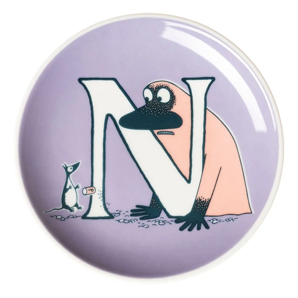 Moomintroll ABC assiette mini porcelaine 10,5 cm