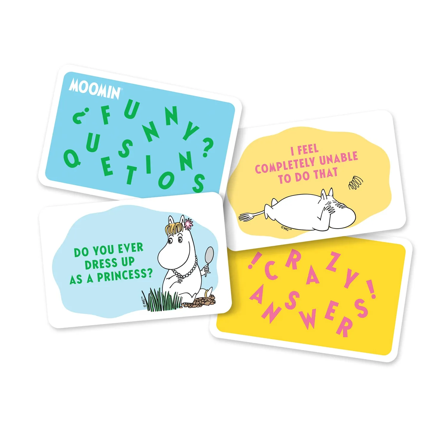Moomintroll Funny Questions & Crazy Answers jeu de cartes anglais