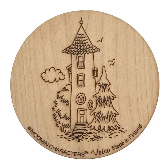 Moominhouse dessous de verre en bouleau finlandais