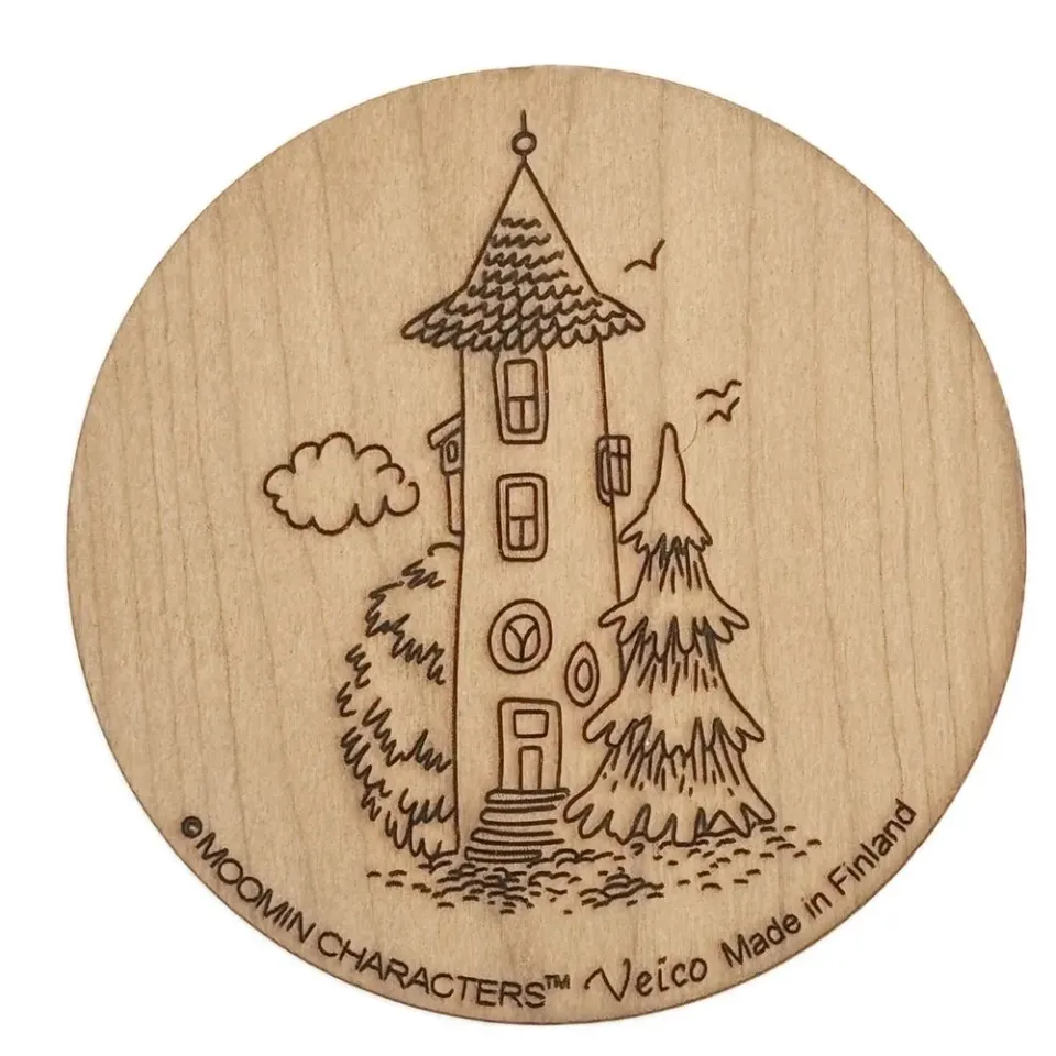 Moominhouse dessous de verre en bouleau finlandais