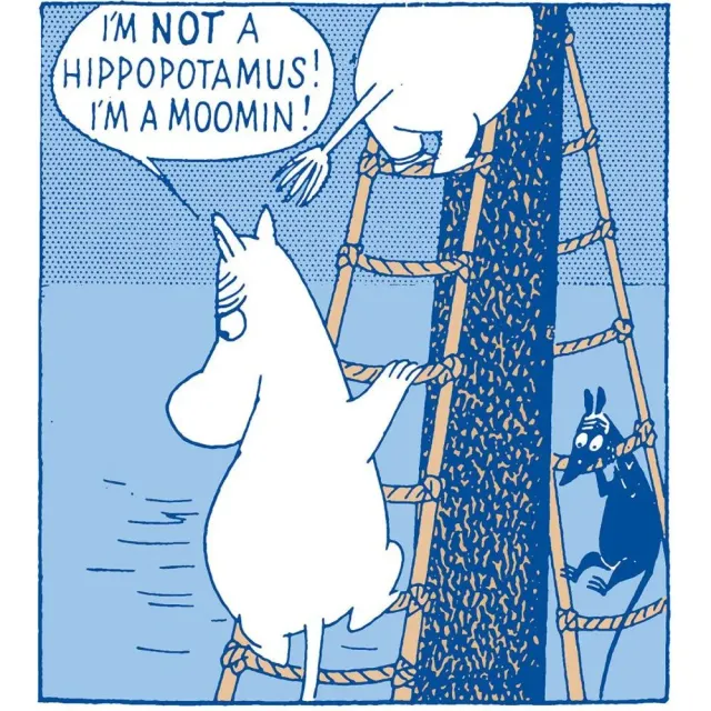 Moomintroll Hippopotamus carte de vœux 160x160 vierge