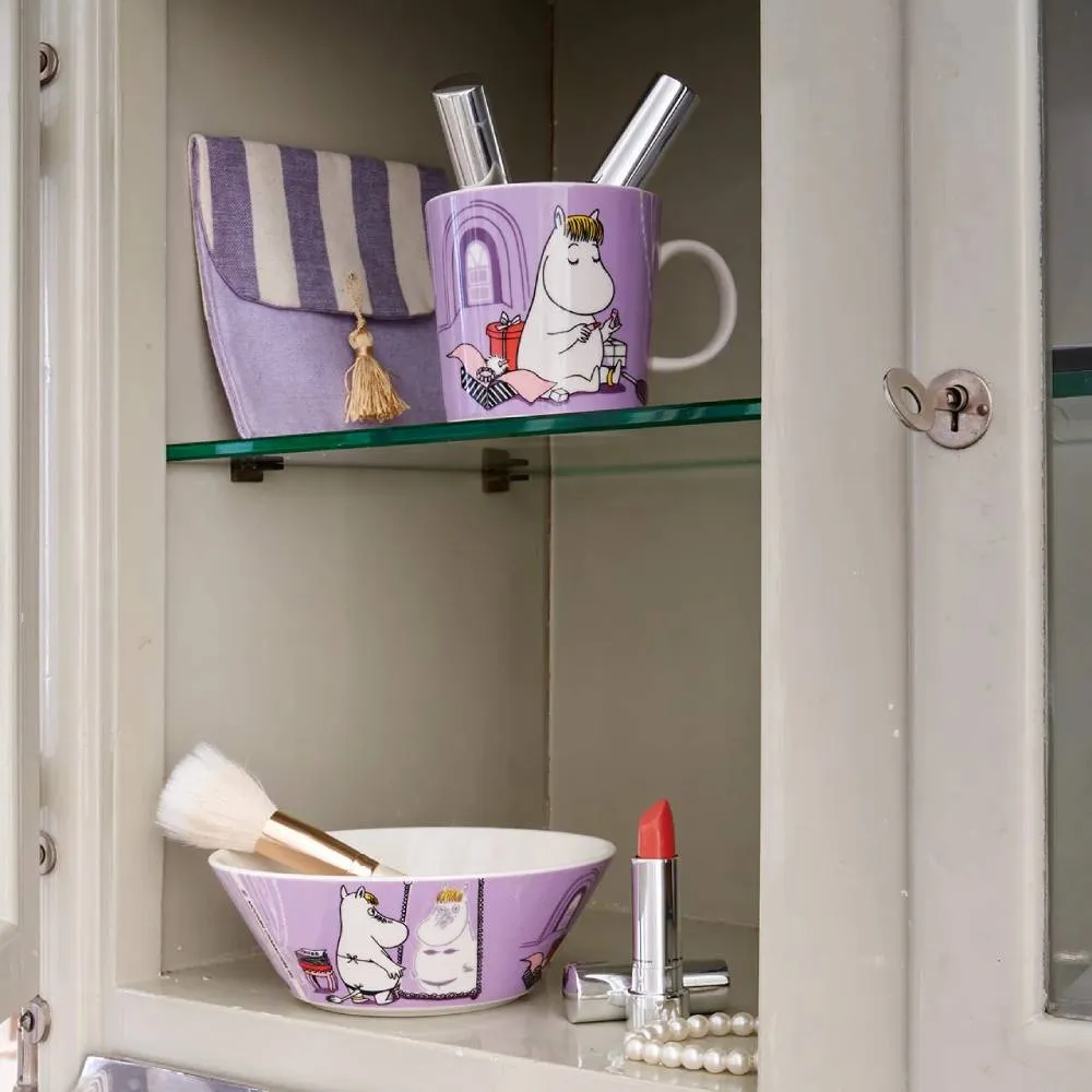 Moomintroll Snorkmaiden mug lilas 30 cl vitroporcelaine